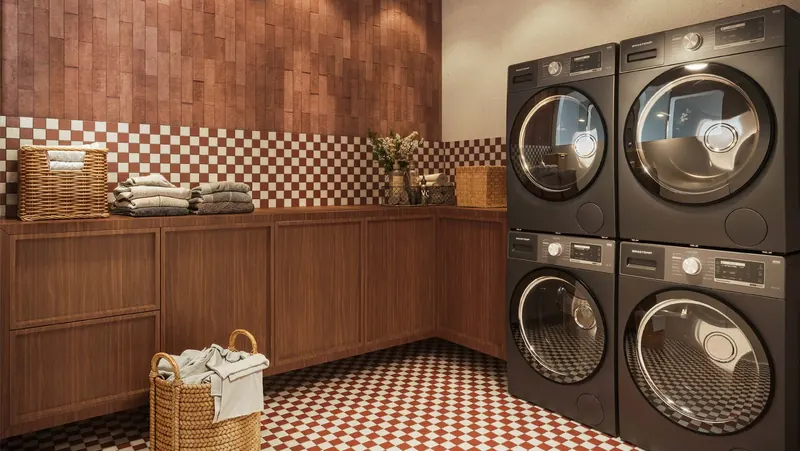 Lavanderia compartilhada do MO.dO Design Living Botafogo